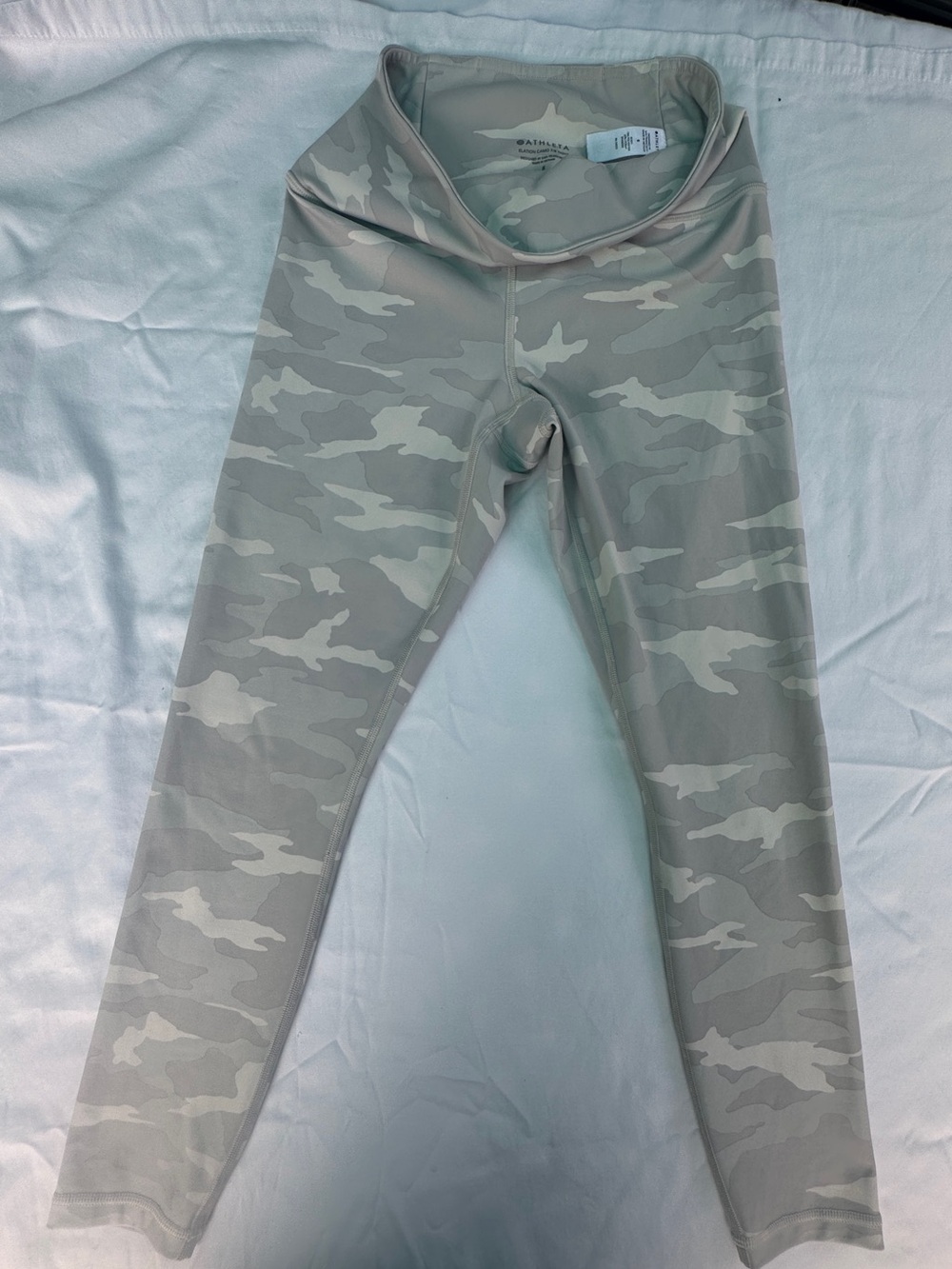 Athleta Elation Camo 7/8 High Rise Stretch Yoga Leggings Women’s S Gray